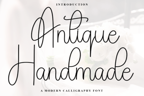 Antique Handmade Font for Festive Craft Designs