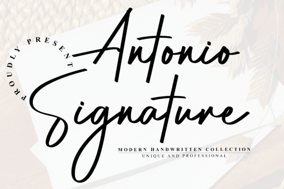 Antonio Signature Font for Editorial Design