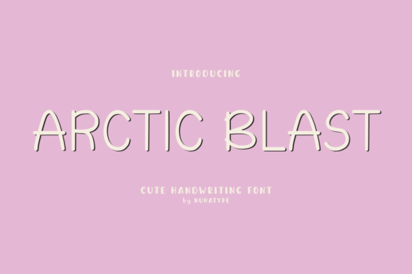 Arctic Blast Font: A Handwritten Typeface for Branding