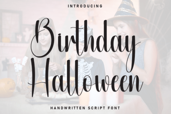 Birthday Halloween Font: Adding Editorial Charm