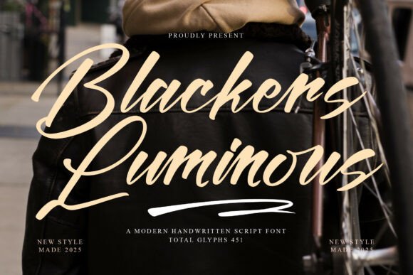 Blackers Luminous Font for Modern Editorial Design