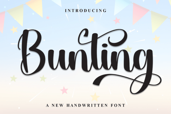 Bunting Font: Warm Handwritten Style for Business Branding