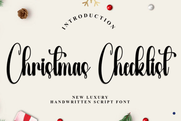 Christmas Checklist Font: A Festive Typeface for Holiday Branding