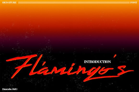 Flamingo’s Font: A Retro Script Typeface for Business Branding