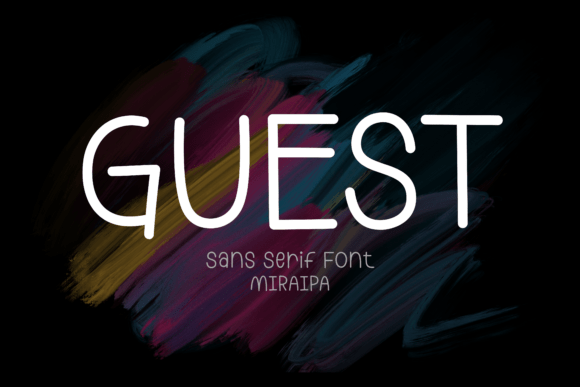 Guest Font: A Handwritten Sans Serif for Editorial Design