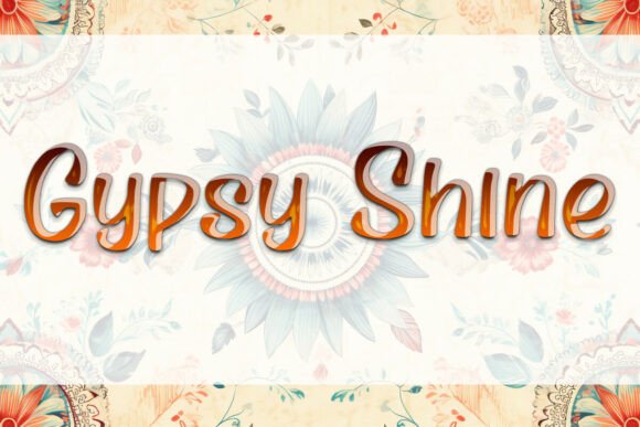 Gypsy Shine Font for Editorial Design