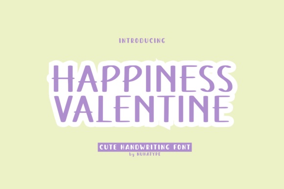Happiness Valentine Font for Editorial Design