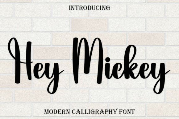 Hey Mickey Font: Charming Script for Handmade Products
