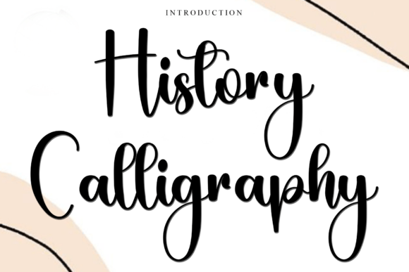 History Calligraphy Font: Soft Editorial Elegance