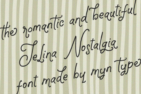 Jelina Nostalgia Font Review: Natural Script for Branding