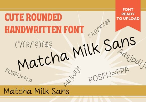 Matcha Milk Sans: A Cute Font for Web Design