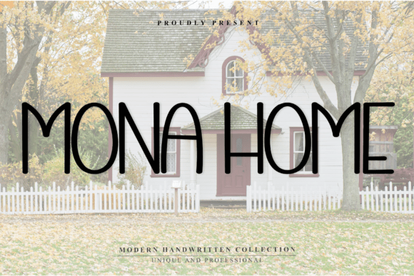 Mona Home Font: Warm Handwritten Type for Editorial Design