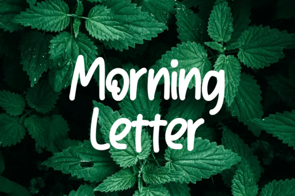Morning Letter Font: A Cheerful Script for Editorial Design