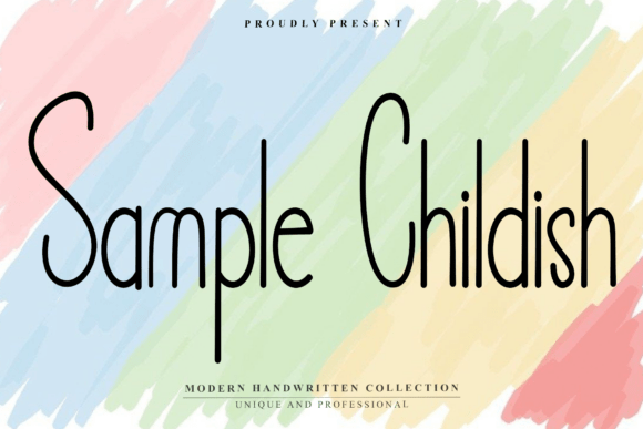 Sample Childish Font: Playful Typography for Crafters