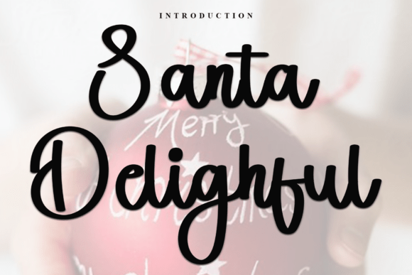 Santa Delighful Font: Soft Editorial Charm