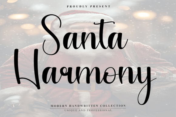 Santa Harmony Font: Warm Handwritten Style for Makers