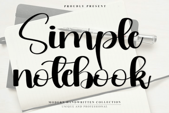 Simple Notebook Font: A Handwritten Typeface for Branding