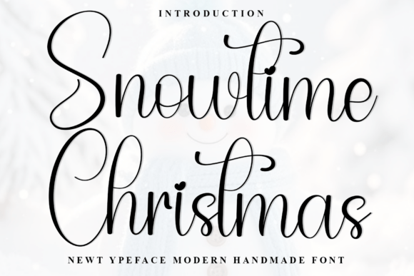Snowtime Christmas Font for Festive Web Design
