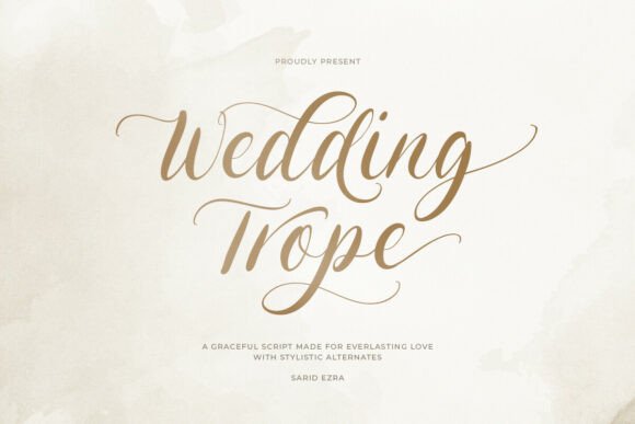 Wedding Trope Font Review: Elevating Campaign Visuals