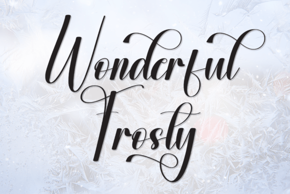 Wonderful Frosty Font: Sweet Handwritten Type for Makers